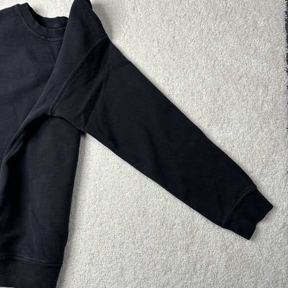 Lululemon All Yours Crew Fleece Pullover Sweater Women's Size Large Black READ - Picture 8 of 15